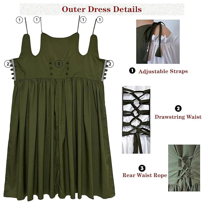 Renaissance Dress Women Medieval Dress Ren Faire Costume Renaissance Outfit Irish Dress Halloween Costume for Women